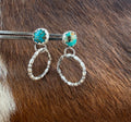 Kingman small hoop post earrings